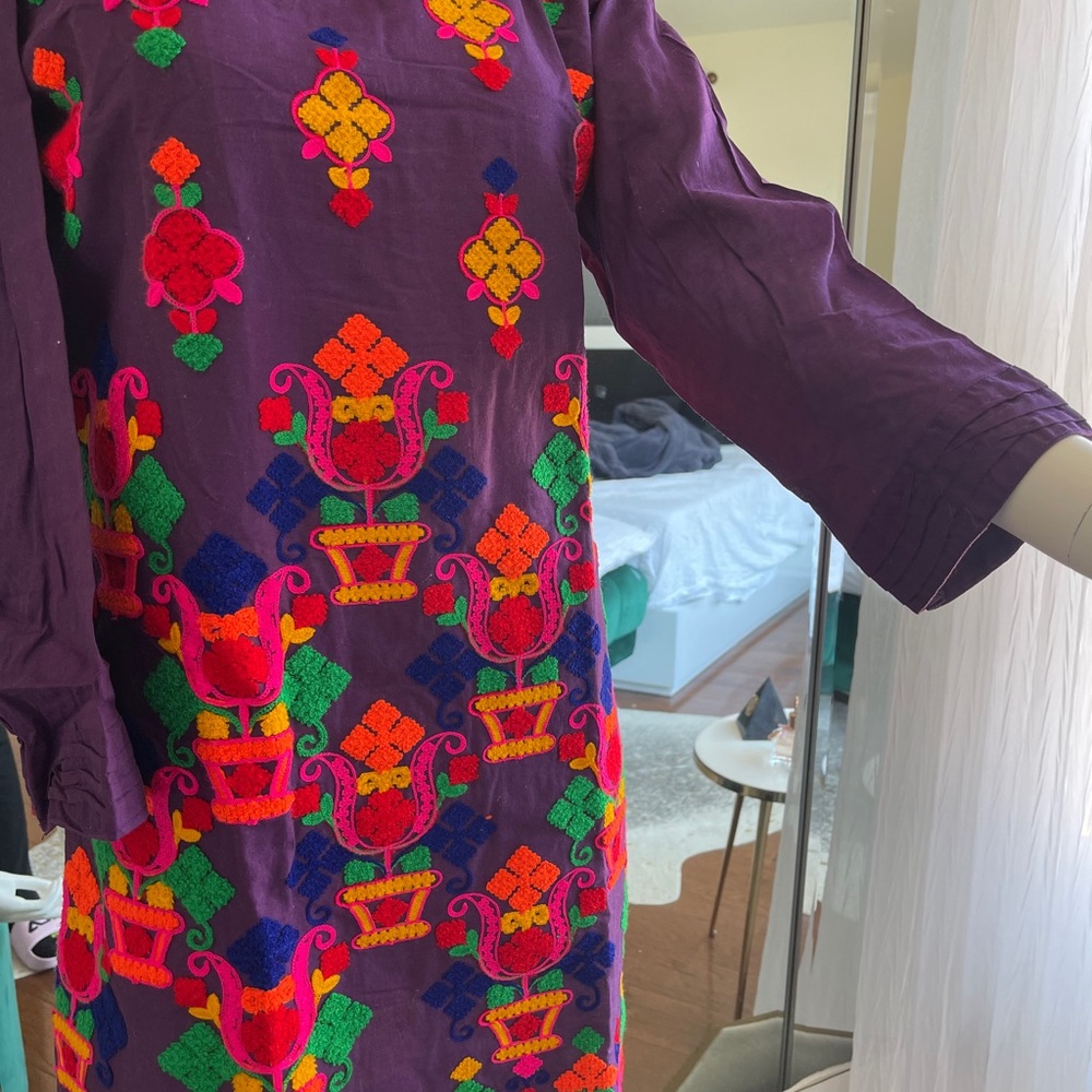 Colorful Indian Pakistani Kameez Kurti - image 4